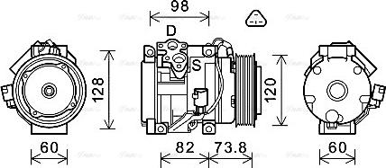 Ava Quality Cooling TOAK726 - Compresseur, climatisation cwaw.fr