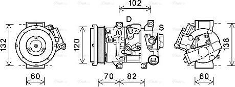 Ava Quality Cooling TOAK721 - Compresseur, climatisation cwaw.fr