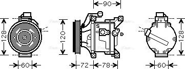 Ava Quality Cooling TO K444 - Compresseur, climatisation cwaw.fr