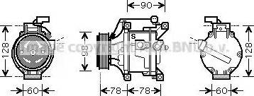 Ava Quality Cooling TO K443 - Compresseur, climatisation cwaw.fr