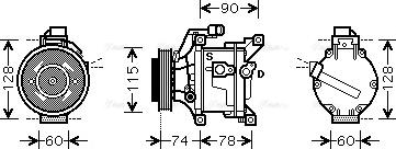 Ava Quality Cooling TO K450 - Compresseur, climatisation cwaw.fr