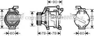 Ava Quality Cooling TO K468 - Compresseur, climatisation cwaw.fr