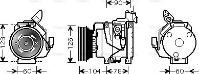 Ava Quality Cooling TO K437 - Compresseur, climatisation cwaw.fr