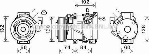 Ava Quality Cooling TOK611 - Compresseur, climatisation cwaw.fr