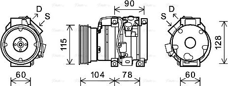 Ava Quality Cooling TOK634 - Compresseur, climatisation cwaw.fr