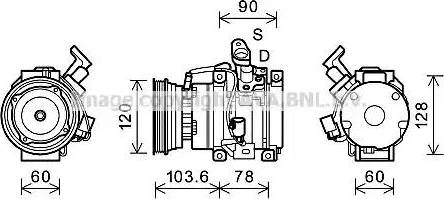 Ava Quality Cooling TOK631 - Compresseur, climatisation cwaw.fr