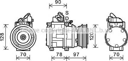 Ava Quality Cooling TOK632 - Compresseur, climatisation cwaw.fr