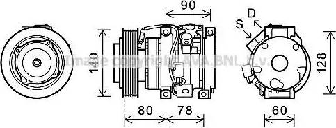 Ava Quality Cooling TOK620 - Compresseur, climatisation cwaw.fr