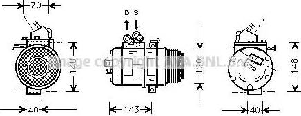 Ava Quality Cooling TOK003 - Compresseur, climatisation cwaw.fr