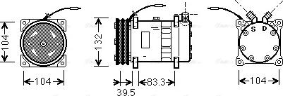 Ava Quality Cooling UVAK048 - Compresseur, climatisation cwaw.fr