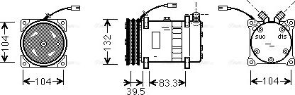 Ava Quality Cooling UVAK042 - Compresseur, climatisation cwaw.fr