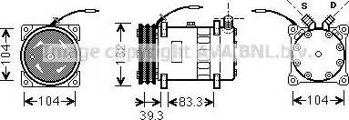 Ava Quality Cooling UVK056 - Compresseur, climatisation cwaw.fr