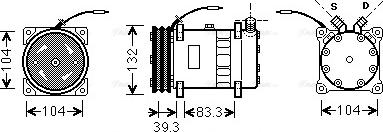 Ava Quality Cooling UVAK056 - Compresseur, climatisation cwaw.fr