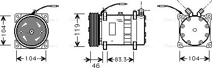 Ava Quality Cooling UVAK050 - Compresseur, climatisation cwaw.fr