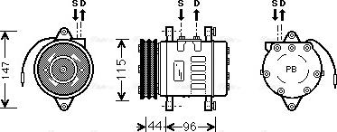 Ava Quality Cooling UVAK069 - Compresseur, climatisation cwaw.fr