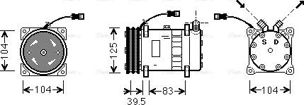 Ava Quality Cooling UVAK075 - Compresseur, climatisation cwaw.fr