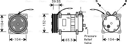 Ava Quality Cooling VLAK038 - Compresseur, climatisation cwaw.fr