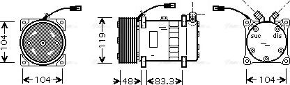 Ava Quality Cooling UVAK121 - Compresseur, climatisation cwaw.fr