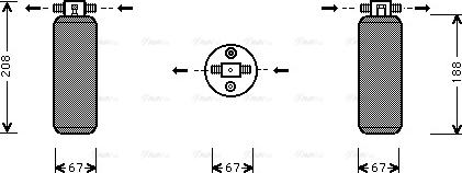 Ava Quality Cooling UVD027 - Filtre déshydratant, climatisation cwaw.fr