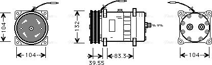 Ava Quality Cooling UVK046 - Compresseur, climatisation cwaw.fr