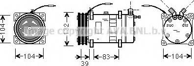 Ava Quality Cooling UVK052 - Compresseur, climatisation cwaw.fr