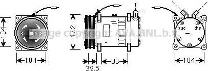 Ava Quality Cooling UVK035 - Compresseur, climatisation cwaw.fr