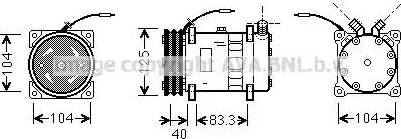 Ava Quality Cooling UVK074 - Compresseur, climatisation cwaw.fr