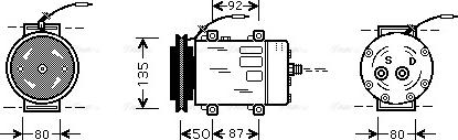 Ava Quality Cooling UVK148 - Compresseur, climatisation cwaw.fr