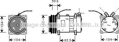 Ava Quality Cooling UVK111 - Compresseur, climatisation cwaw.fr