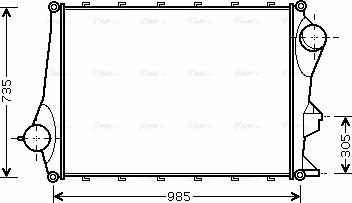 Ava Quality Cooling VL 4043 - Intercooler, échangeur cwaw.fr