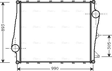 Ava Quality Cooling VL 4022 - Intercooler, échangeur cwaw.fr