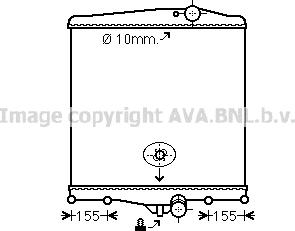 Ava Quality Cooling VL2016N - Radiateur, refroidissement du moteur cwaw.fr