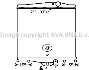 Ava Quality Cooling VL2020N - Radiateur, refroidissement du moteur cwaw.fr