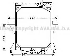 Ava Quality Cooling VLA2042 - Radiateur, refroidissement du moteur cwaw.fr