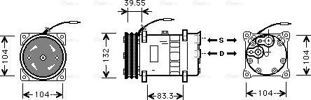 Ava Quality Cooling VLAK039 - Compresseur, climatisation cwaw.fr