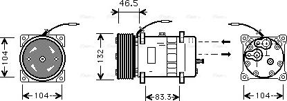 Ava Quality Cooling VLAK037 - Compresseur, climatisation cwaw.fr