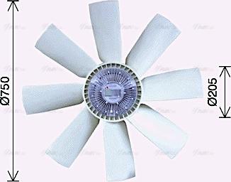 Ava Quality Cooling VLF066 - Ventilateur, refroidissement du moteur cwaw.fr