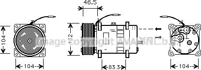 Ava Quality Cooling VLK037 - Compresseur, climatisation cwaw.fr