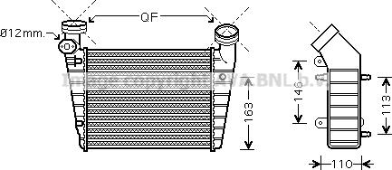 Ava Quality Cooling VN4216 - Intercooler, échangeur cwaw.fr