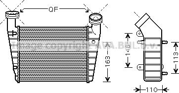 Ava Quality Cooling VN4238 - Intercooler, échangeur cwaw.fr