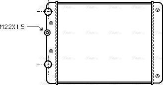 Ava Quality Cooling VN2129 - Radiateur, refroidissement du moteur cwaw.fr