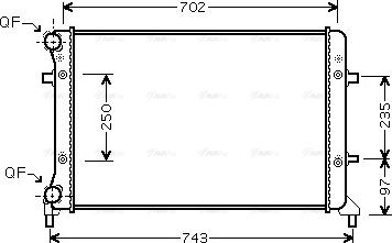 Ava Quality Cooling VN2205 - Radiateur, refroidissement du moteur cwaw.fr