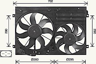 Ava Quality Cooling VN7551 - Ventilateur, refroidissement du moteur cwaw.fr