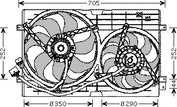 Ava Quality Cooling VN7508 - Ventilateur, refroidissement du moteur cwaw.fr