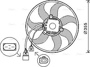 Ava Quality Cooling VN7534 - Ventilateur, refroidissement du moteur cwaw.fr