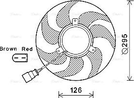 Ava Quality Cooling VN7535 - Ventilateur, refroidissement du moteur cwaw.fr