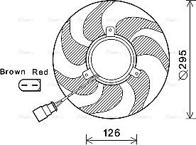 Ava Quality Cooling VN7536 - Ventilateur, refroidissement du moteur cwaw.fr