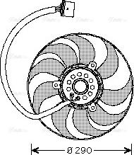 Ava Quality Cooling VN7520 - Ventilateur, refroidissement du moteur cwaw.fr