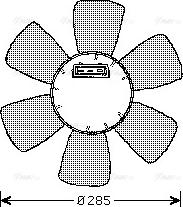 Ava Quality Cooling VN7523 - Ventilateur, refroidissement du moteur cwaw.fr