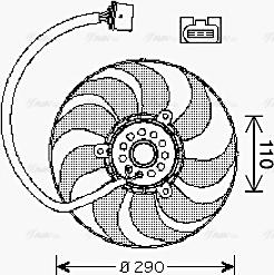 Ava Quality Cooling VN7522 - Ventilateur, refroidissement du moteur cwaw.fr